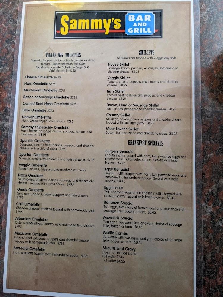 Sammy's Restaurant & Bar Menu image 4